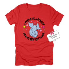 Load image into Gallery viewer, A Person's a Person, Be Kind, Meachum Reading Fundraiser, Dr. Suess Day Reading Month T-Shirt, Hooded or Crewneck Sweatshirt