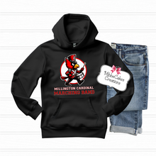 Load image into Gallery viewer, Cardinal Marching Band, YOUTH Black T-Shirt, Hoodie or Crewneck Sweatshirt, Band Fundraiser, Millington Cardinals Spirit Wear! Spiritwear