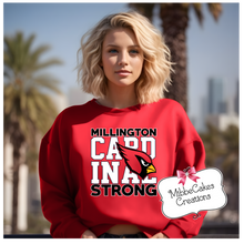 Load image into Gallery viewer, Cardinal Strong Shirt, T-Shirt, Hoodie or Crewneck Sweatshirt, Band Fundraiser, Millington Spirit Wear! Spiritwear