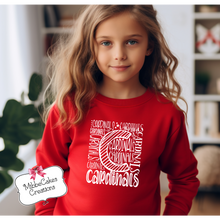 Load image into Gallery viewer, Cardinal Typography C! Red YOUTH T-Shirt, Hoodie or Crewneck Sweatshirt Millington Cardinal Spirit Wear Spiritwear