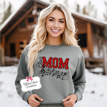 Load image into Gallery viewer, Choir Mom, Grey T-Shirt, Hoodie or Crewneck Sweatshirt, Fundraiser, Millington Cardinal Spirit Wear! Spiritwear