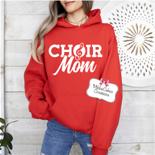Load image into Gallery viewer, Choir Mom, Red T-Shirt, Hoodie or Crewneck Sweatshirt, Fundraiser, Millington Cardinal Spirit Wear! Spiritwear (Copy)