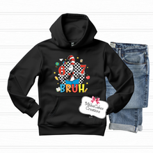 Load image into Gallery viewer, YOUTH 6 7 BRUH Black 67 Meachum Reading Fundraiser, Dr. Suess Day Reading Month T-Shirt, Hooded or Crewneck Sweatshirt Book Bookish Shirts bro
