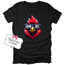 Load image into Gallery viewer, Game Day Cardinal, YOUTH Black T-Shirt, Hoodie or Crewneck Sweatshirt, Band Fundraiser, Millington Cardinals Spirit Wear! Spiritwear