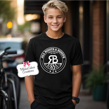Load image into Gallery viewer, Jackie Torrez Memorial Shirt - YOUTH Black T-Shirt, Hoodie or Crewneck Sweatshirt - Roots & Boots Logo - Hooded Crew Tee - Roots and Boots