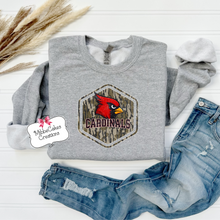 Load image into Gallery viewer, Cardinal Camo Shirt, T-Shirt, Hoodie or Crewneck Sweatshirt, Band Fundraiser, Millington Spirit Wear! Spiritwear
