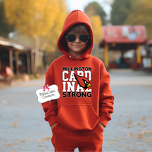 Load image into Gallery viewer, Cardinal Strong, YOUTH Red T-Shirt, Hoodie or Crewneck Sweatshirt, Band Fundraiser, Millington Cardinals Spirit Wear! Spiritwear
