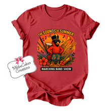 Load image into Gallery viewer, Cardinal Marching Band 2025 Souvenir Show Shirt, Just Here for the Halftime Show, T-Shirt, Hoodie or Crewneck Sweatshirt, Band Fundraiser, Millington Spirit Wear! Spiritwear
