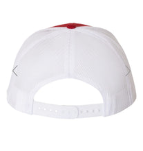 Load image into Gallery viewer, Cardinal Leather Patch Trucker Cap - Baseball Hat - Millington Cardinal Spirit Wear Spiritwear
