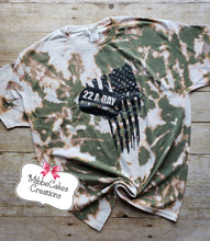 Load image into Gallery viewer, 22 a Day Veteran Suicide Awareness Bleached Tee &quot;RTS&quot;
