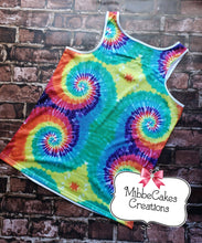 Load image into Gallery viewer, Peace Love Tacos Unisex Tie Dye Tank
