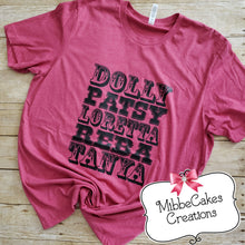 Load image into Gallery viewer, Queens of Country Divas &quot;RTS&quot; LAST CHANCE TEE 1 of a kind
