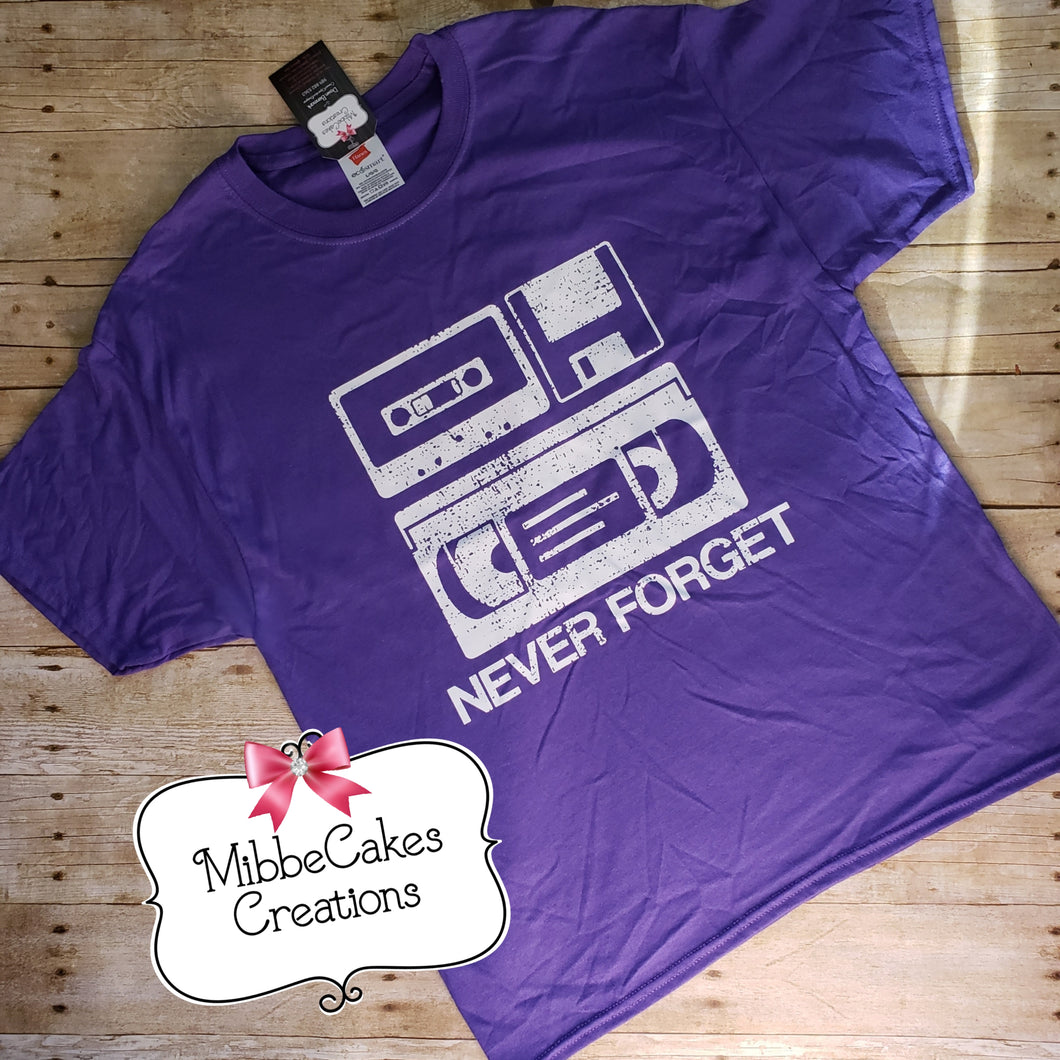 Nostalgic Never Forget Retro LAST CHANCE TEE 1 of a Kind