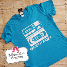 Load image into Gallery viewer, Nostalgic Never Forget Retro LAST CHANCE TEE 1 of a Kind
