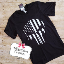 Load image into Gallery viewer, Punisher Skull Freedom Flag &quot;RTS&quot; LAST CHANCE TEE
