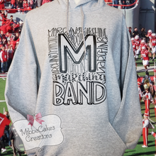 Load image into Gallery viewer, Marching Band Typography Shirt MHS Cardinal Spirit Wear MADE TO ORDER Bleached Tee T-Shirt Sweatshirt Hoodie
