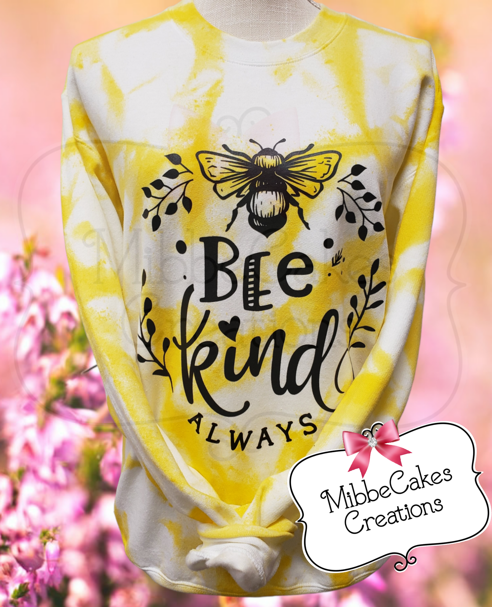 Bee Kind Always Custom Painted Sweatshirt RTS Unisex Graphic Hoodie Honey  Be