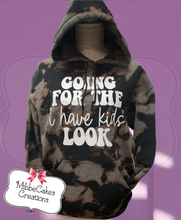 Load image into Gallery viewer, Going for the &quot;I have kids&quot; Look - Black Smoke - Bleached Hoodie &quot;RTS&quot;
